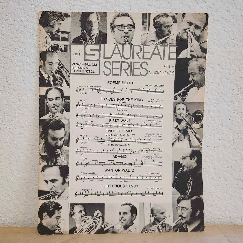 GUC Vintage 1973 S Laureate Series Flute Sheet Music Book | 1970's 70's retro